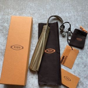 Tod’s Leather Tassel Keychain/Purse Charm